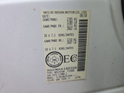 2018 Nissan Murano S