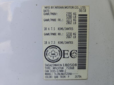 2018 Nissan Murano S